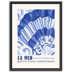 Kirklands Home La Mer Poster II Framed Canvas Art Print Online