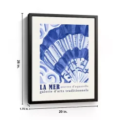 Kirklands Home La Mer Poster II Framed Canvas Art Print Online