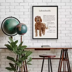 Kirklands Home Labradoodle Facts Framed Wall Plaque Sale