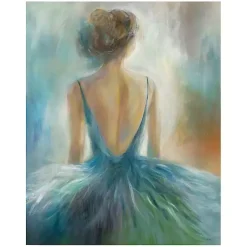 Kirklands Home Lady in Blue Giclee Canvas Art Print Sale