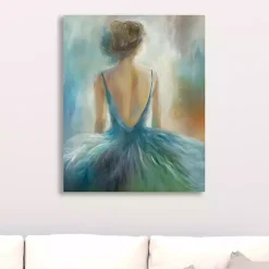 Kirklands Home Lady in Blue Giclee Canvas Art Print Sale