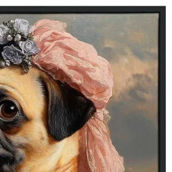 Kirklands Home Lady Petunia Pugington Framed Art Print Multi Online