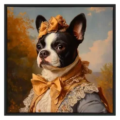 Kirklands Home Lady Philippa Poshpaws Framed Art Print Multi Discount