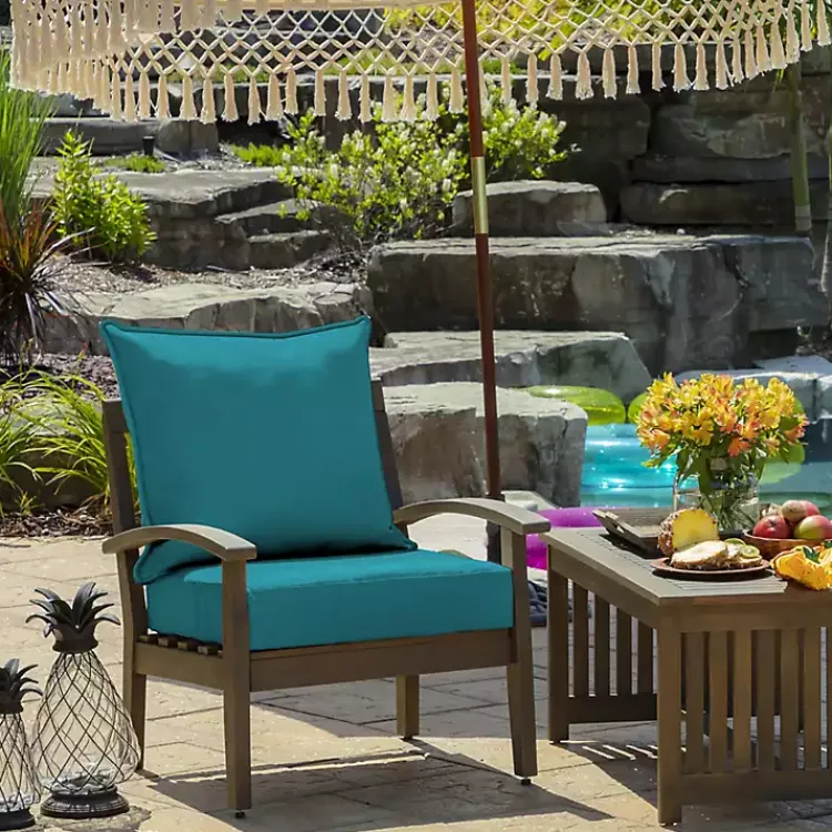 Kirklands Home Lake Texture Outdoor Deep Seat Cushions Blue Online