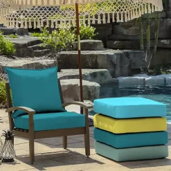 Kirklands Home Lake Texture Outdoor Deep Seat Cushions Blue Online