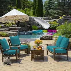 Kirklands Home Lake Texture Outdoor Deep Seat Cushions Blue Online