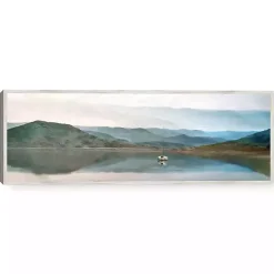 Kirklands Home Lake Harmony Framed Canvas Art Print Multi New
