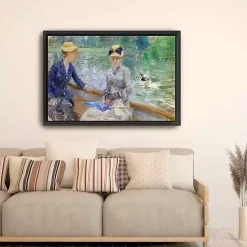 Kirklands Home Lake in the Bois De Boulogne Framed Canvas Print Multi Clearance