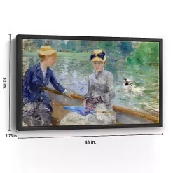 Kirklands Home Lake in the Bois De Boulogne Framed Canvas Print Multi Clearance