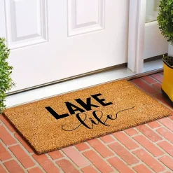 Kirklands Home Lake Life Script Doormat