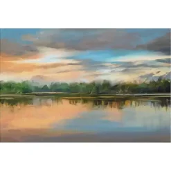 Kirklands Home Lakeside Light Canvas Art Print Multi Best
