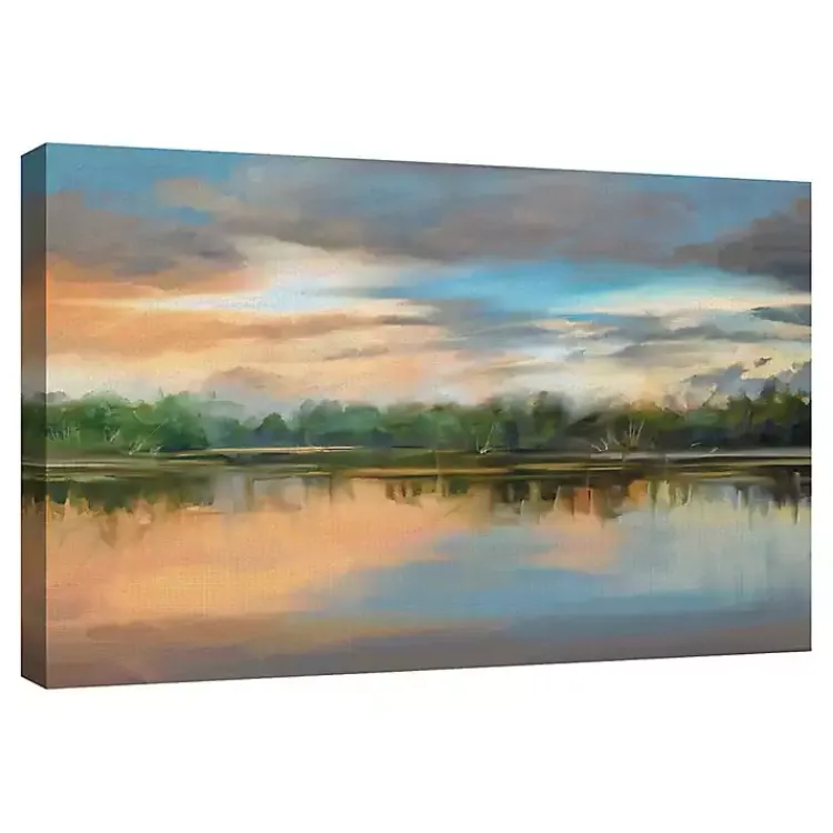 Kirklands Home Lakeside Light Canvas Art Print Multi Best