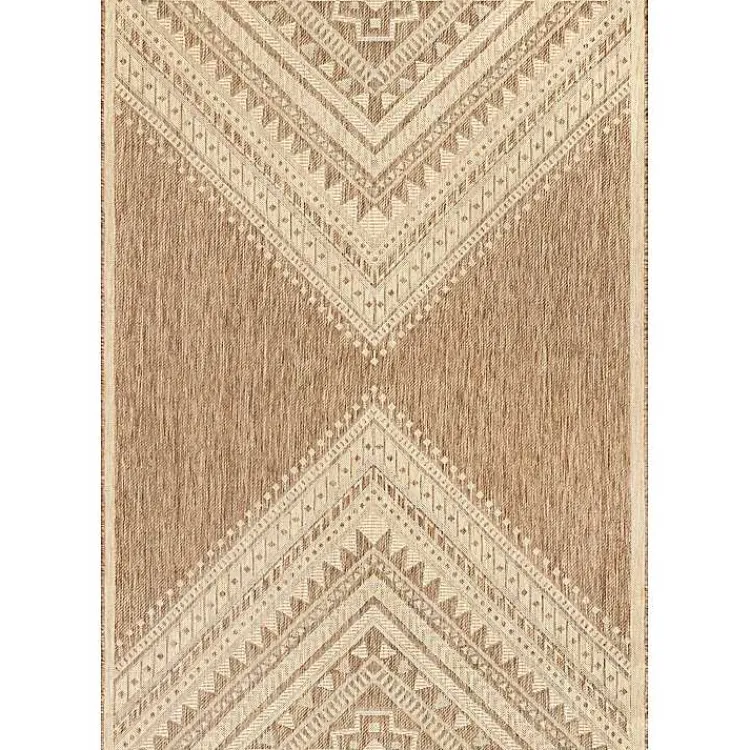 Kirklands Home Landy Aztec Outdoor Rug, 8x10 Tan Sale
