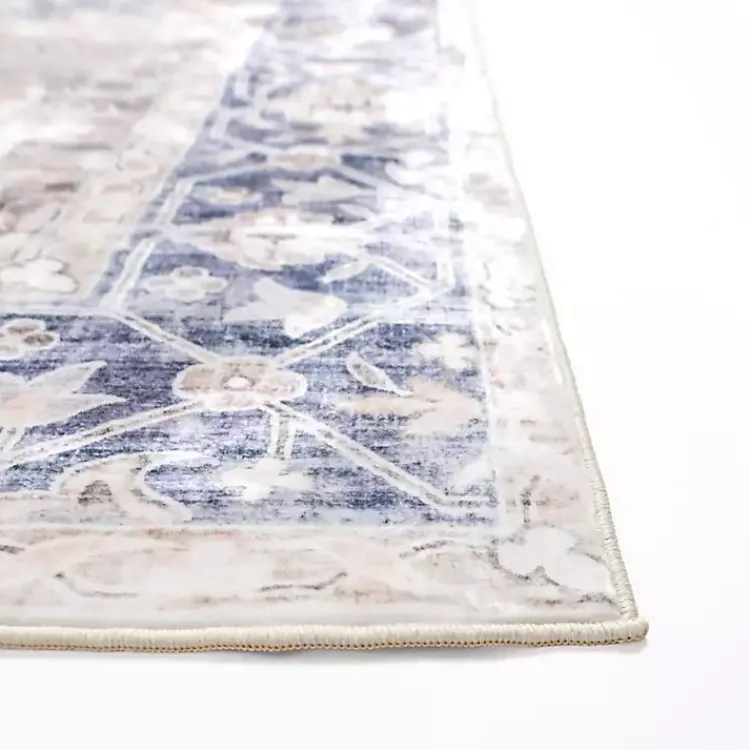 Kirklands Home Lara Blue Medallion Washable Area Rug, 5x8 Best