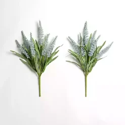 Stems & Bouquets>Kirklands Home Large Blue Heather Bushes, Set of 2