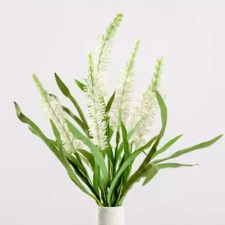 Stems & Bouquets>Kirklands Home Large Cream Heather Bushes, Set of 2
