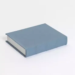 Baskets & Boxes>Kirklands Home Large Light Linen Book Box Blue