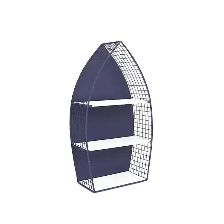 Kirklands Home Large Navy and White Rowboat Bookshelf, 30 in. Sale
