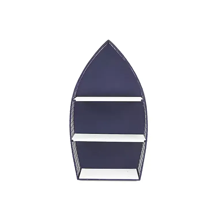 Kirklands Home Large Navy and White Rowboat Bookshelf, 30 in. Sale