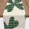 St Patricks Day Decorations>Kirklands Home Large Plaid Clover Table Runner, 90 in.