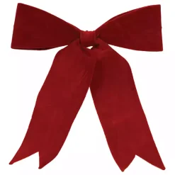 Christmas Decorations>Kirklands Home Large Velvet Christmas Bows, Set of 2 Red