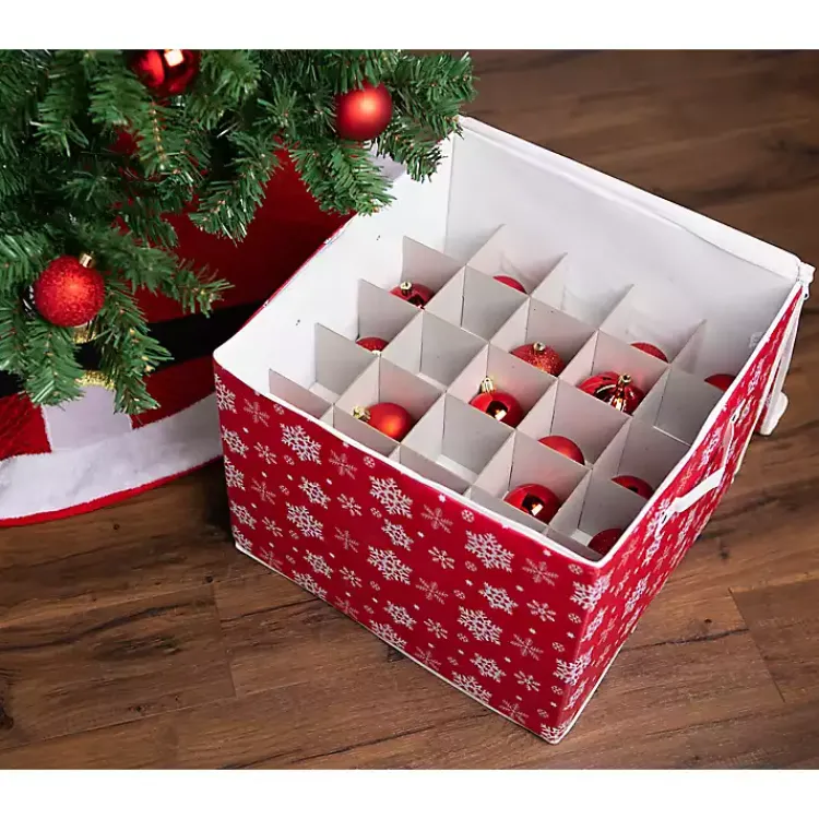 Seasonal Storage>Kirklands Home Large Snowflake Ornament Storage Box