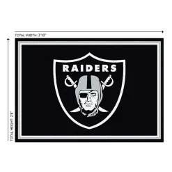 Kirklands Home Las Vegas Raiders Area Rug, 3x4 Black Hot