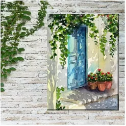 Kirklands Home Late Day Shadows Outdoor Canvas Art Print Hot