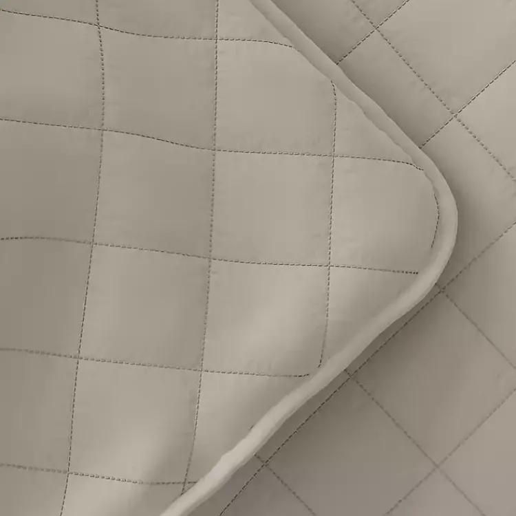 Kirklands Home Latte Stitched Diamond 2-pc. Twin Quilt Set Tan Discount