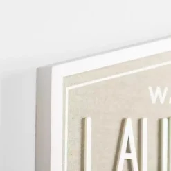 Kirklands Home Laundry & Co. Hexagon Wood Plaque