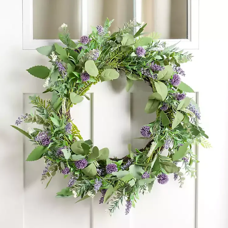 Wreaths>Kirklands Home Lavender and Eucalyptus Wreath