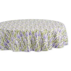 Kirklands Home Lavender Fields Round Tablecloth Best