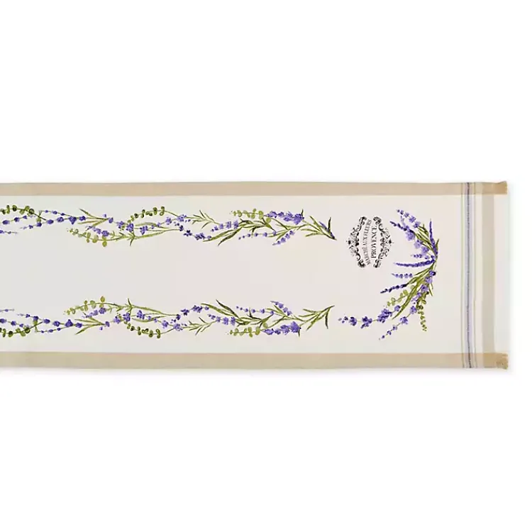 Kirklands Home Lavender Garland Cotton Table Runner Hot
