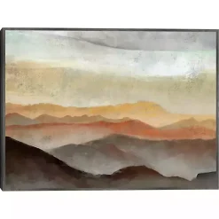 Kirklands Home Layered View II Framed Canvas Art Print, 40x30 in. Orange Best