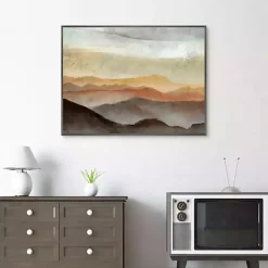Kirklands Home Layered View II Framed Canvas Art Print, 40x30 in. Orange Best