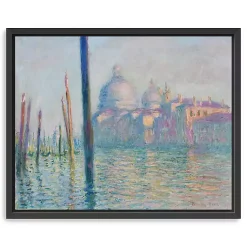 Kirklands Home Le Grand Canal-Venice Framed Canvas Art Print Blue Best