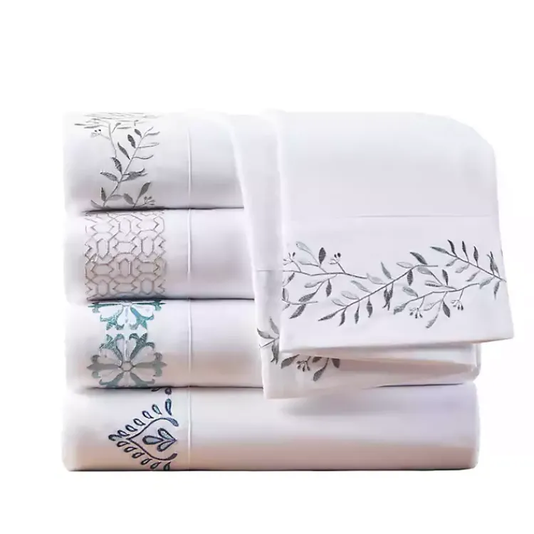 Kirklands Home Leafy Vine Hem Microfiber 4-pc. Full Sheet Set Online