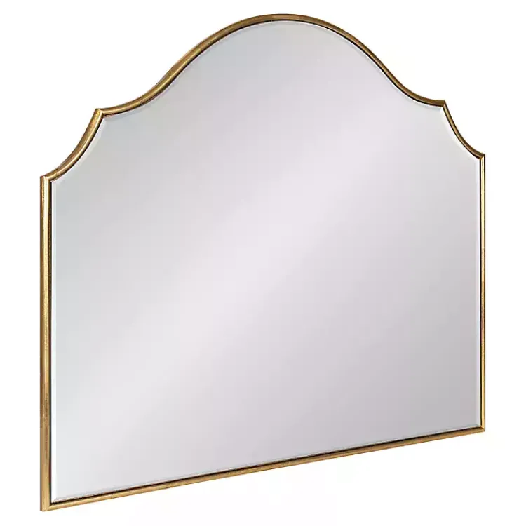 Kirklands Home Leanna Gold Arched Frame Mirror New