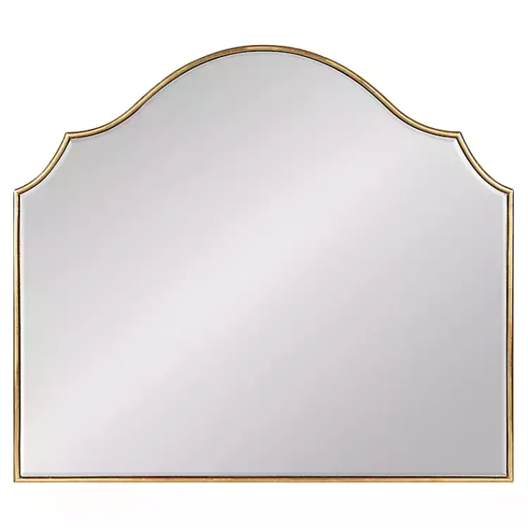 Kirklands Home Leanna Gold Arched Frame Mirror New