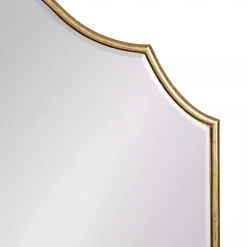Kirklands Home Leanna Gold Arched Frame Mirror New