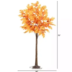 Fall>Kirklands Home LED Autumn Maple Tree, 6 ft. Orange