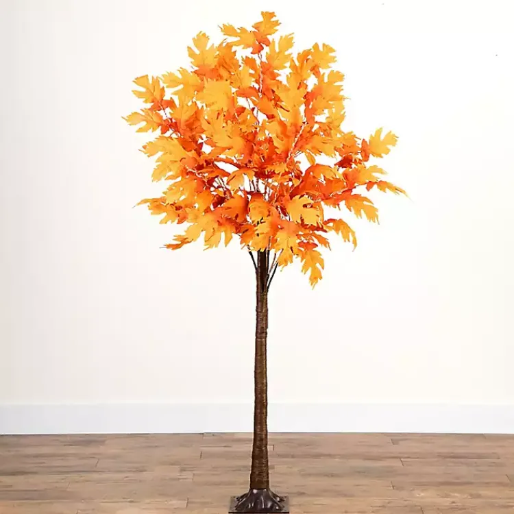 Fall>Kirklands Home LED Autumn Maple Tree, 6 ft. Orange