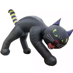 Halloween>Kirklands Home LED Cat Halloween Inflatable, 20 ft. Black