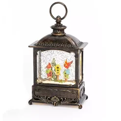 Christmas Decorations>Kirklands Home LED Cardinals on Birdhouse Christmas Water Globe
