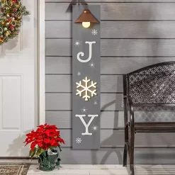 Outdoor Christmas Decorations>Kirklands Home LED Christmas Joy Easel Porch Board