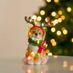 Christmas Decorations>Kirklands Home LED Christmas Lights Lab Statue Multi