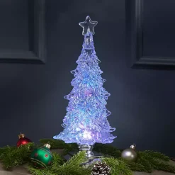 Christmas Decorations>Kirklands Home LED Christmas Tree Water Globe Clear