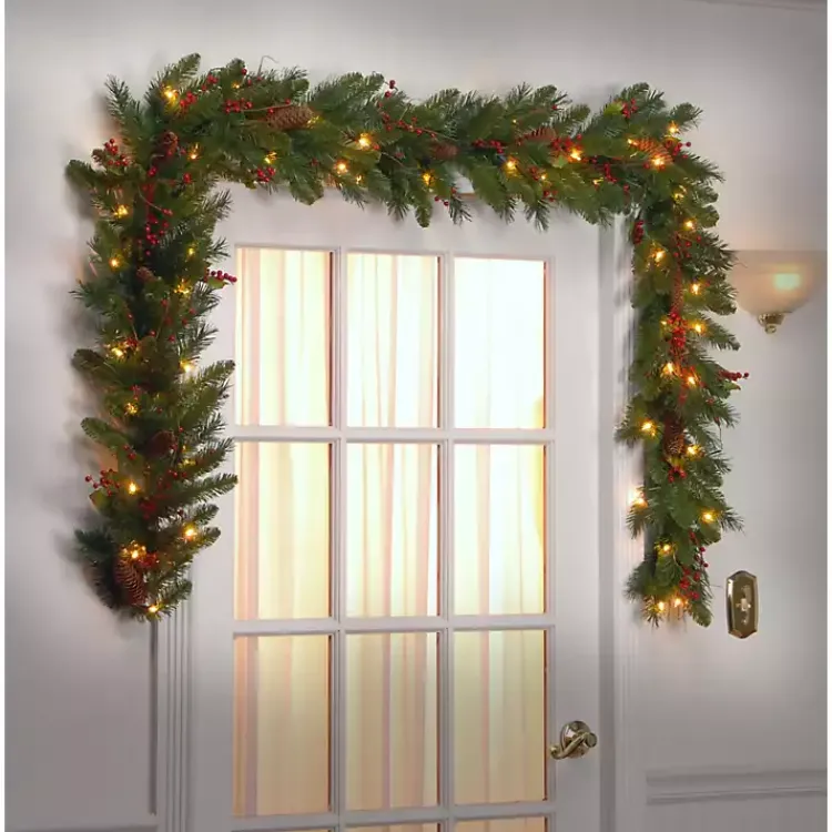 Christmas Arrangements & Garland>Kirklands Home LED Classic Collection Christmas Garland