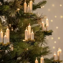 Christmas Tree Decorations>Kirklands Home LED Clip on Candle Cluster Christmas Lights White