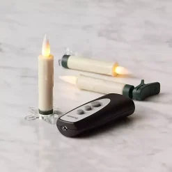 Christmas Tree Decorations>Kirklands Home LED Clip-On Taper Candles, Set of 10 Ivory